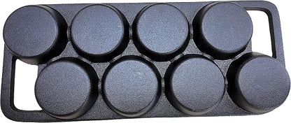 HAWOK Cast Iron Cake pan with 8 Molds…