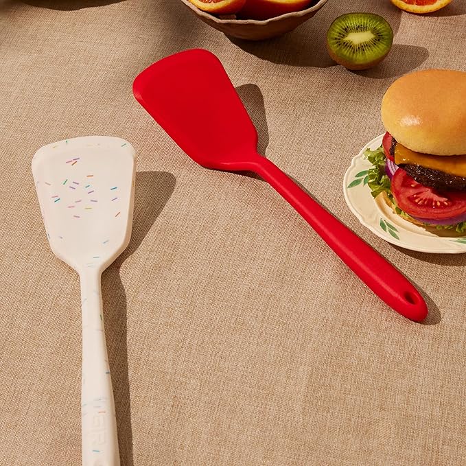 GIR: Get It Right Silicone Kitchen Spatula Turner - Non toxic cooking utensils for Nonstick Cookware, Cooking and Baking, Ultimate Turner - 13IN - Studio White