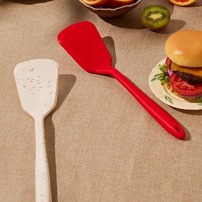 GIR: Get It Right Silicone Kitchen Spatula Turner - Non toxic cooking utensils for Nonstick Cookware, Cooking and Baking, Ultimate Turner - 13IN - Studio White