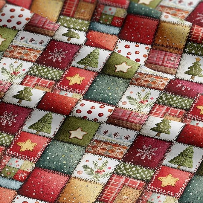 100% Cotton Fabric by the Yard – Turkish Quality Quilting & Sewing Fabric, 1 Yard x 1.69 Yards Wide, Patchwork Cotton for Crafts