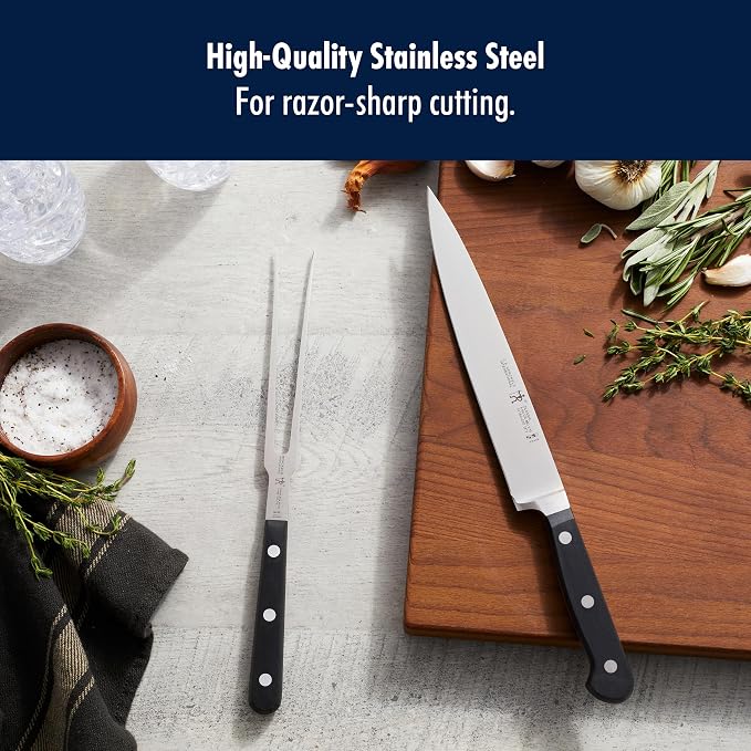 HENCKELS Classic Razor-Sharp 2-Piece Carving Set, German Engineered Informed by 100+ Years of Mastery