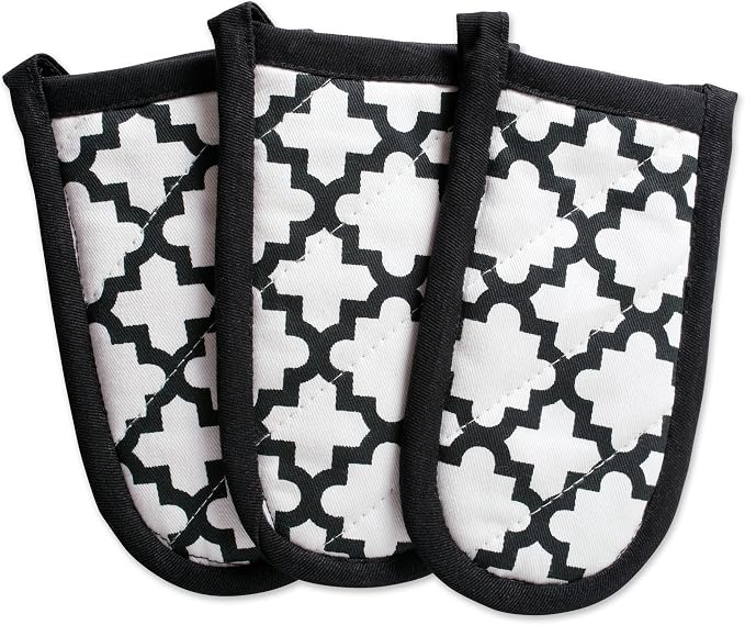 DII Lattice Basics Collection Kitchen Essentials, Pan Handle Set, White, 3, Piece