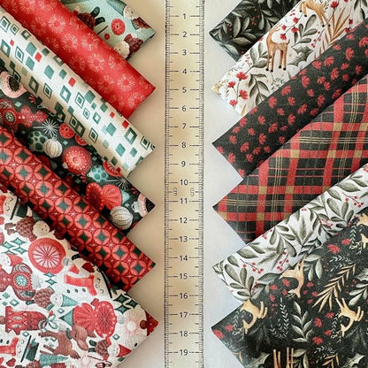 Cozy Patchwork Cotton Fabric Bundle – 60 Pre-Cut Squares (8×8 inch), 100% Cotton 140 GSM, Made in Turkey