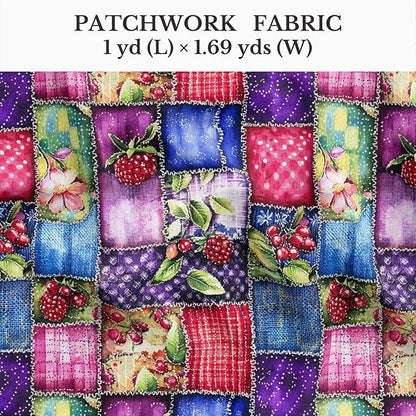 100% Cotton Fabric by the Yard – Turkish Quality Quilting & Sewing Fabric, 1 Yard x 1.69 Yards Wide, Patchwork Cotton for Crafts