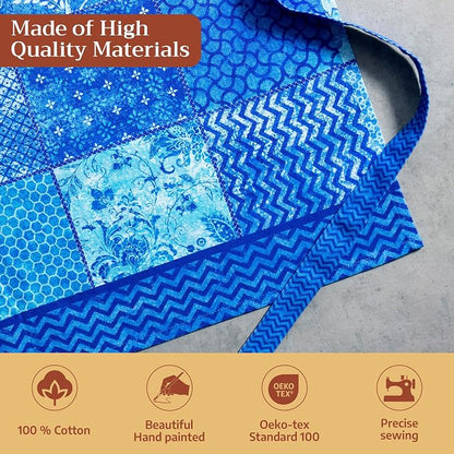 Maison d' Hermine 100% Cotton Apron for women with Pocket Kitchen Chef Apron for Men Cooking Spring Summer
