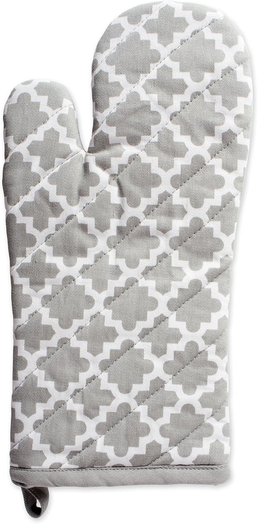 DII Lattice Basics Collection Kitchen Essentials, Oven Mitt Set, Gray, 2, Piece