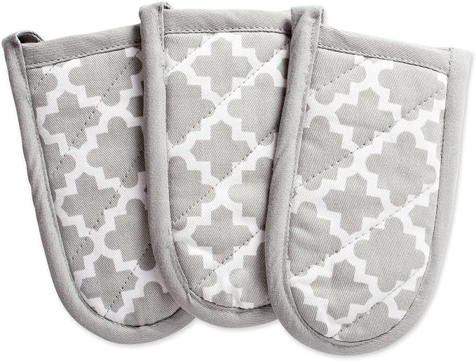 DII Lattice Basics Collection Kitchen Essentials, Pan Handle Set, Gray, 3, Piece