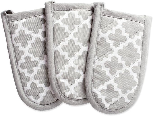 DII Lattice Basics Collection Kitchen Essentials, Pan Handle Set, Gray, 3, Piece