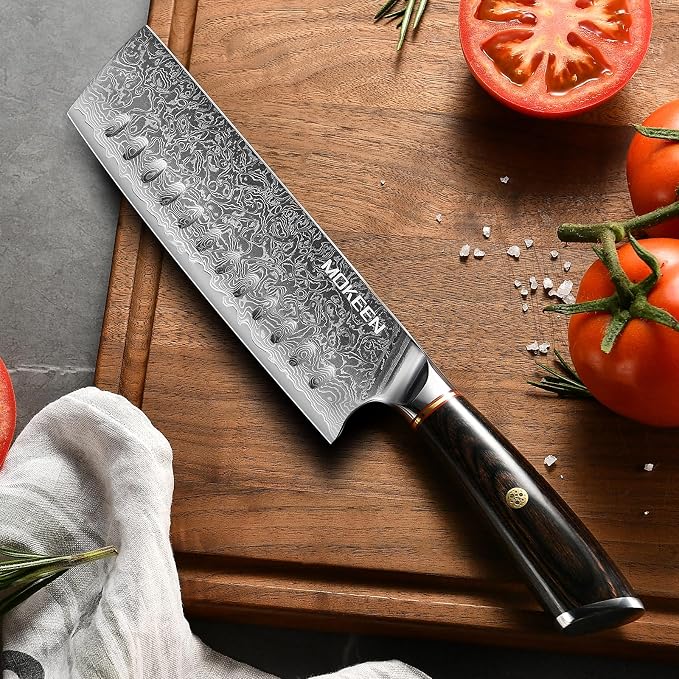 Kitchen Knife Set 3PCS, 67 Layers VG10 Damascus Chef Knife Set Japanese Cooking Knives with PakkaWood Wood Handle, Gift Box