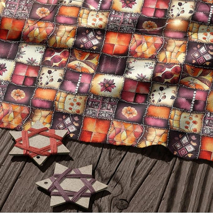 100% Cotton Fabric by the Yard – Turkish Quality Quilting & Sewing Fabric, 1 Yard x 1.69 Yards Wide, Patchwork Cotton for Crafts