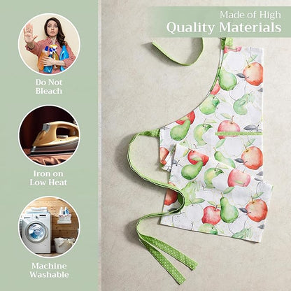 Maison d' Hermine 100% Cotton Apron for women with Pocket Kitchen Chef Apron for Men Cooking Spring Summer
