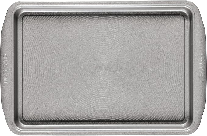 Circulon Bakeware Nonstick Cookie Pan Set, Cookie Sheets for Baking, 2-Piece, Gray