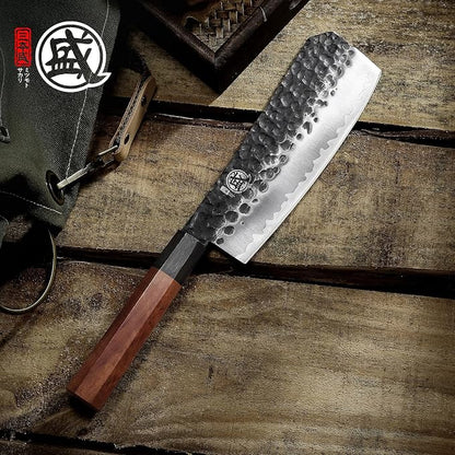 MITSUMOTO SAKARI 7-Inch Japanese Boning Knife, 9Cr18MoV Steel | Narrow pointed blade for deboning and trimming, 3-layer 9Cr18MoV steel, rosewood handle, sandalwood box
