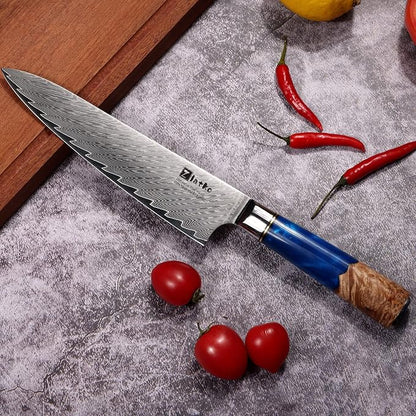 Zlatko Chef Knife, 8 Inch Damascus Chef Knife, High Carbon Stainless Steel Damascus VG10 67-Layer Ultra Sharp Chef Knife Ergonomic Handle with GIFT BOX