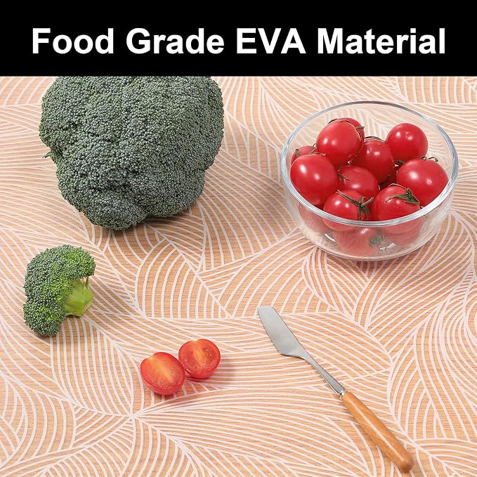 Cooyes Shelf Liner Drawer Liners, Shelf Liners for Kitchen Cabinets, Non Adhesive Cabinet Liner, EVA Waterproof Non-Slip Refrigerator Liners for Kitchen, Drawer