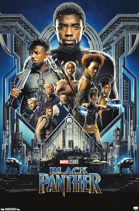 Marvel Black Panther - Group One Sheet Wall Poster, 19L" x 13W", Premium Unframed Version