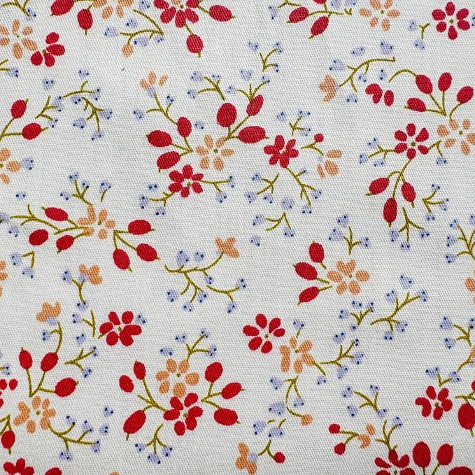DMFR Floral Charm Packs for Quilting 5 Inch, 42Pcs 100% Cotton Fabric Squares 5 x 5 Precut Quilt Squares, Pink Flower Fabric Bundle for Baby Girl Quilts, Sewing, Patchwork, DIY Crafts