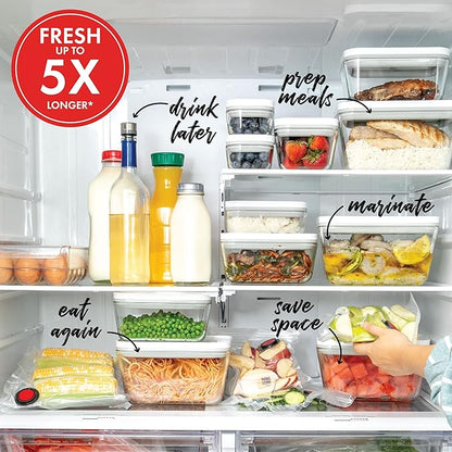 ZWILLING Fresh & Save Medium Airtight Food Storage Containers with Lids, Meal Prep Containers, Plastic, BPA-Free