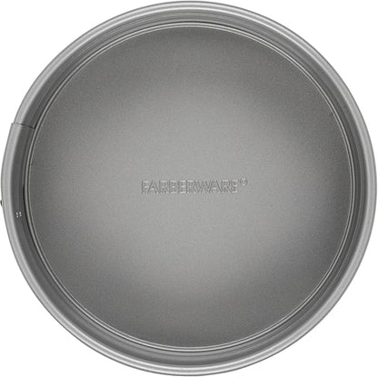Farberware Nonstick Bakeware 9-Inch Round Springform Pan,Gray,(Pack of 6)