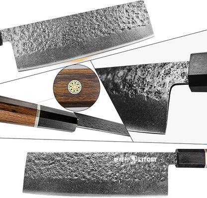 Kitory 6.5" Nakiri Knife, Ultra Sharp Japanese Vegetable Cleaver for Professional Chefs & Home Cooks, Ergonomic Real Wood Handle, 2026 Premium Kitchenware for Home & Restaurant