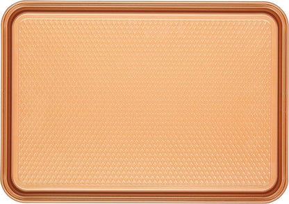 Ayesha Curry Kitchenware Bakeware Nonstick Baking Cookie, Loaf, Cake Pan Set, 7-Piece, Copper