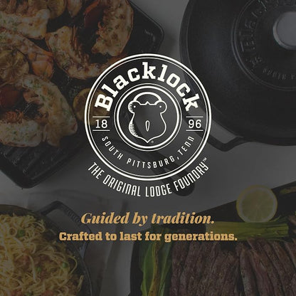 Lodge Blacklock 7" Triple Seasoned Cast Iron Skillet - Lightweight - Easy Cleanup - Premium Cookware