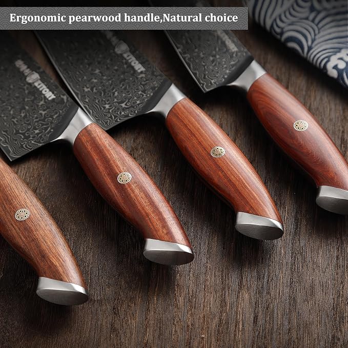 Viking Boning Knife, Pro kitchen deboning slicer, viking fish cutter,10Cr15CoMoV steel cutting core, Red sandalwood full-tang Handle, gift box included