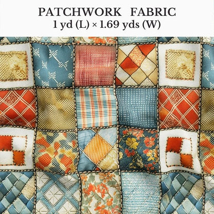 100% Cotton Fabric by the Yard – Turkish Quality Quilting & Sewing Fabric, 1 Yard x 1.69 Yards Wide, Patchwork Cotton for Crafts