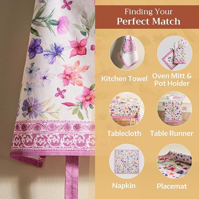 Maison d' Hermine 100% Cotton Apron for women with Pocket Kitchen Chef Apron for Men Cooking Spring Summer