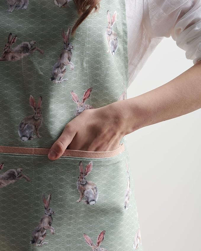 Maison d' Hermine 100% Cotton Apron for women with Pocket Kitchen Chef Apron for Men Cooking Spring Summer