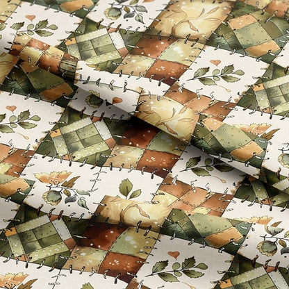 100% Cotton Fabric by the Yard – Turkish Quality Quilting & Sewing Fabric, 1 Yard x 1.69 Yards Wide, Patchwork Cotton for Crafts