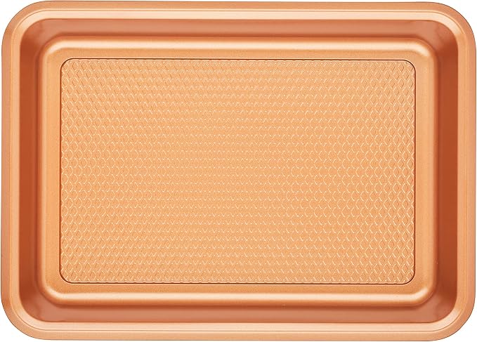 Ayesha Curry Kitchenware Bakeware Nonstick Baking Cookie, Loaf, Cake Pan Set, 7-Piece, Copper