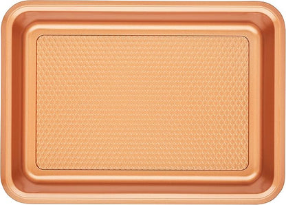 Ayesha Curry Kitchenware Bakeware Nonstick Baking Cookie, Loaf, Cake Pan Set, 7-Piece, Copper