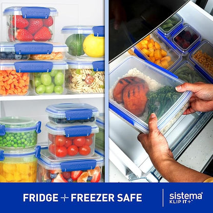 Sistema Klip It Multi-Use Food Storage Container Set, 6-Piece