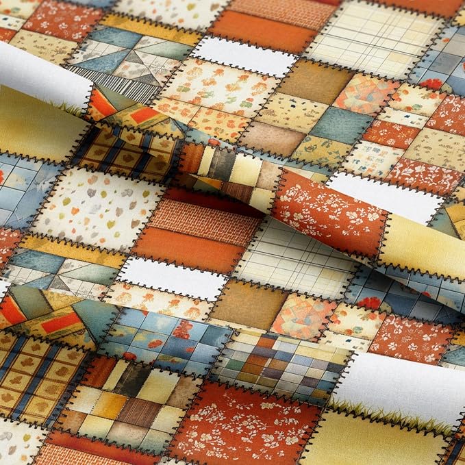 100% Cotton Fabric by the Yard – Turkish Quality Quilting & Sewing Fabric, 1 Yard x 1.69 Yards Wide, Patchwork Cotton for Crafts