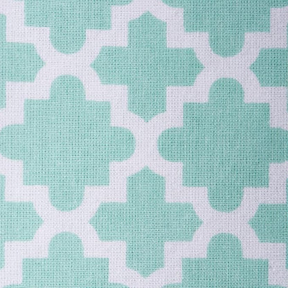 DII Lattice Basics Collection Kitchen Essentials, Dishtowel Set, Aqua, 2, Piece