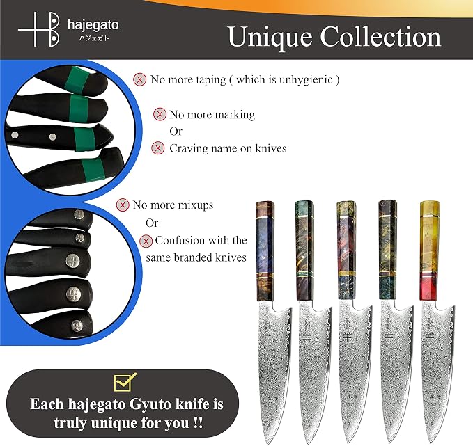 Damascus Chef Knife Gyuto Unique One Of Kind Handle Professional 8 Inch Japanese Chefs Kitchen Knife Vg10 67 Layers Damascus Steel Knive with Sheath