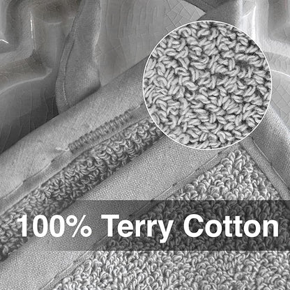 RITZ Terry Pocket Mitt & Hot Pad: Unparalleled Heat Resistant, Durable 100% Cotton – Ergonomically Designed for Optimal Grip – Easy-Care Machine Washable – 4-Pack, Titanium Grey