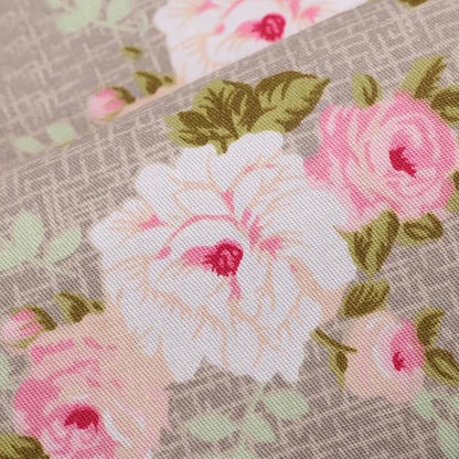 Nodsaw 14pcs Cotton Fat Quarters Fabric Bundles 18x22 inch for Quilting, Sewing, Patchwork, and DIY Crafts – Vintage Light Brown