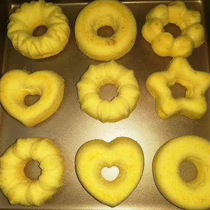 To encounter 24Pack Silicone Molds, Nonstick 3 inches Donut Mold, Silicone Baking Cups, Donut Pan, Muffin, Jello, Bagel Pan, Oven- Microwave- Dishwasher Safe
