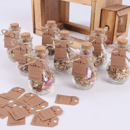 HTF Pack of 5 Personalized Wedding Gifts, Tea Party Favors for Women, Wedding Decor, Bridesmaid Gifts, Bridal Shower Gifts, Engagement Gift, Wedding Decorations for Guests (Jar, Mixed)