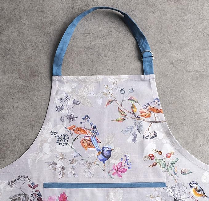 Maison d' Hermine 100% Cotton Apron for women with Pocket Kitchen Chef Apron for Men Cooking Spring Summer