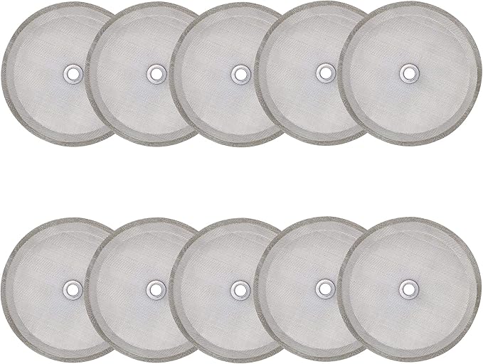 10pcs french press filter screen,Universal 1000 ml, 34 Oz, 8 Cup French Press Coffee Makers and Tea Machines 4 Inch Stainless Steel French Press Replacement coffee filter mesh