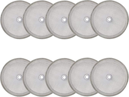 10pcs french press filter screen,Universal 1000 ml, 34 Oz, 8 Cup French Press Coffee Makers and Tea Machines 4 Inch Stainless Steel French Press Replacement coffee filter mesh
