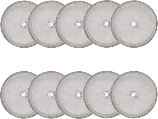 10pcs french press filter screen,Universal 1000 ml, 34 Oz, 8 Cup French Press Coffee Makers and Tea Machines 4 Inch Stainless Steel French Press Replacement coffee filter mesh