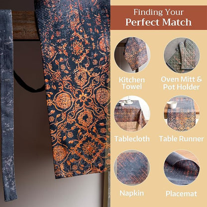 Maison d' Hermine 100% Cotton Apron for women with Pocket Kitchen Chef Apron for Men Cooking Spring Summer