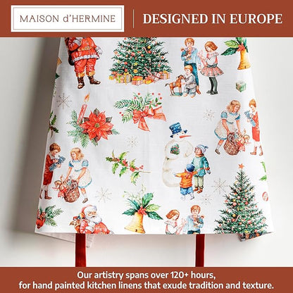Maison d' Hermine 100% Cotton Apron for women with Pocket Kitchen Chef Apron for Men Cooking Spring Summer