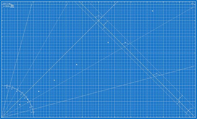 Elan Cutting Mat 36x60 Blue, Extra Large Self Healing Cutting Mat 36 x 60 Inch, 5-Ply Craft Board Blue, Hobby Board for Sewing and Quilting