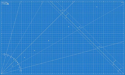 Elan Cutting Mat 36x60 Blue, Extra Large Self Healing Cutting Mat 36 x 60 Inch, 5-Ply Craft Board Blue, Hobby Board for Sewing and Quilting