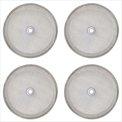4pcs french press filter screen,Universal 1000 ml, 34 Oz, 8 Cup French Press Coffee Makers and Tea Machines 4 Inch Stainless Steel French Press Replacement coffee filter mesh